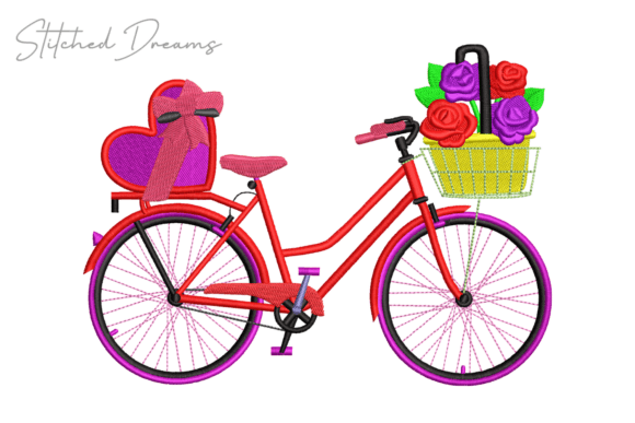 Bike Carrying Flowers Embroidery Review