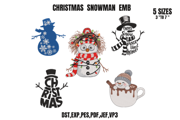 Review: 5 Christmas Snowman Embroidery Bundle for Holiday Sales