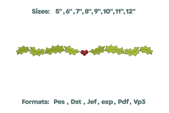 Review: Christmas Holly Berry Border Embroidery