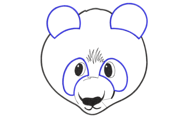 Review: Cute Panda Head Embroidery Design for Business