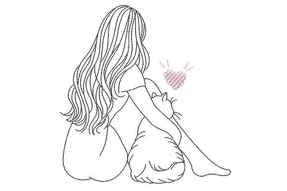 Review: Girl and Cat Lover Embroidery Design for Apparel