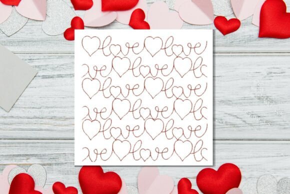 Review: Love and Hearts Continuous Embroidery Design
