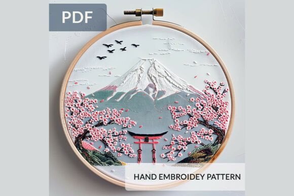 Review: Mount Fuji Cherry Blossom Embroidery for Holiday Sales