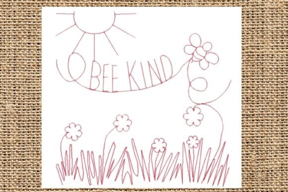 Reviewing Bee Kind Embroidery Design for Holiday Sales