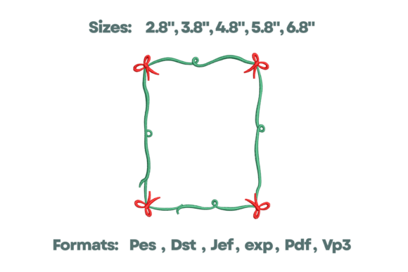Reviewing Curved Bow Garland Border Embroidery