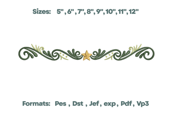 Reviewing Greenery Star Scroll Border Embroidery