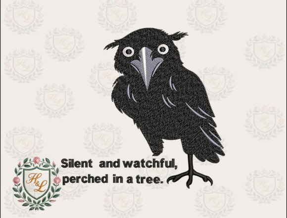 Reviewing Spooky Crow Embroidery Files for Etsy Shops