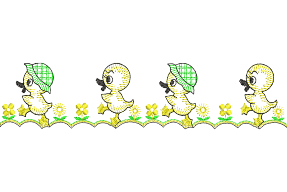 Reviewing the Cute Ducklings Border Design