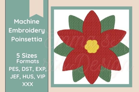 Reviewing the Poinsettia Machine Embroidery Design