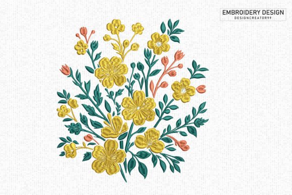 Reviewing the Spring Flower Embroidery Design