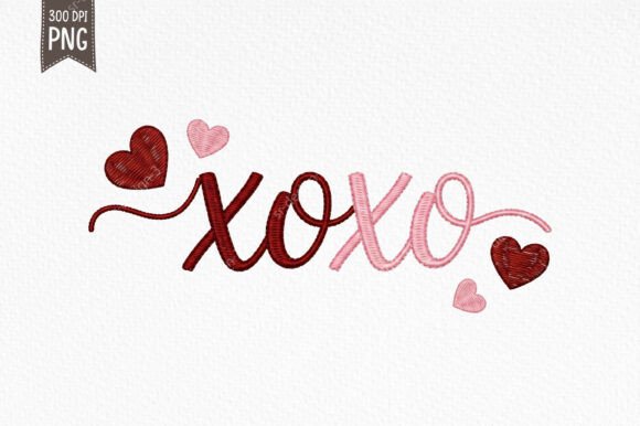 Reviewing the XOXO Embroidery Style Valentine PNG