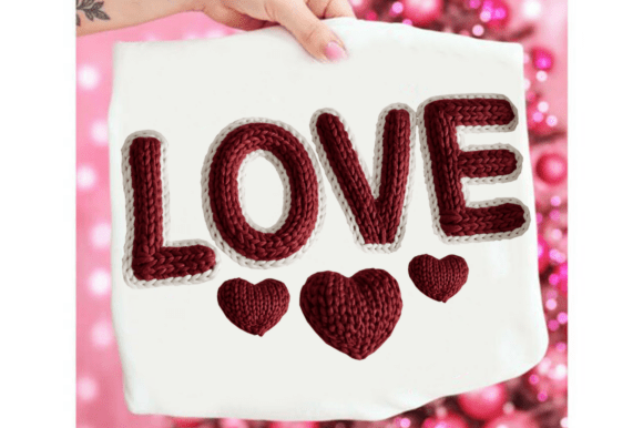 Reviewing Yarn Faux Embroidery Valentine Varsity L